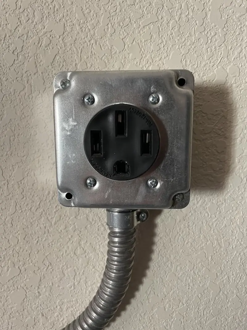 NEMA 14-50 outlet installed for Smart Home Electrical in New Philadelphia
